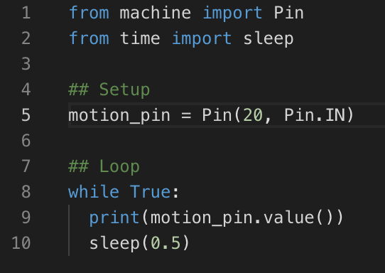 Secrets of MicroPython: How to detect motion