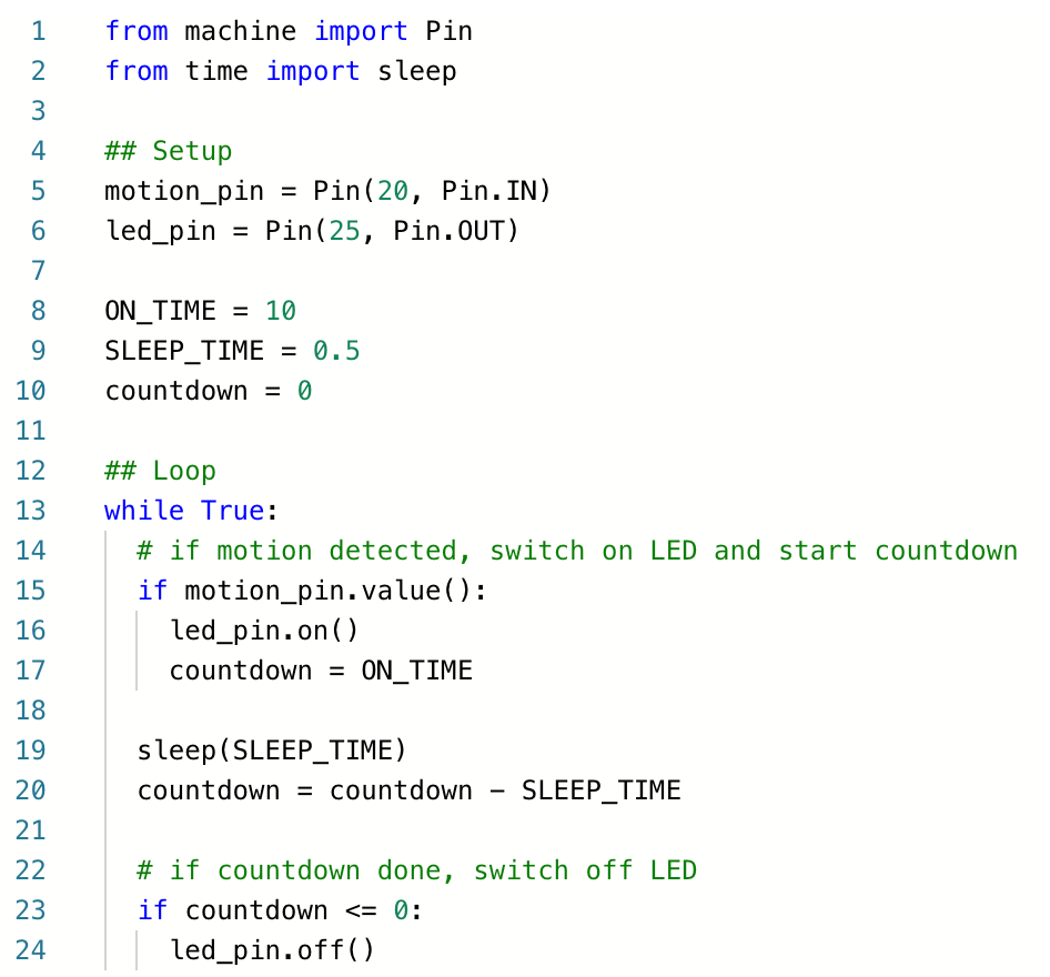 Secrets of MicroPython: How to detect motion