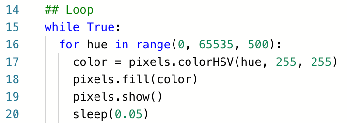 Secrets of MicroPython: Fun with Neopixels!