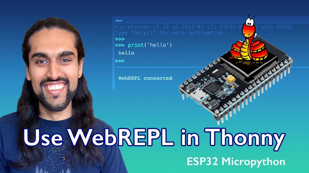 MicroPython ESP32 pro-tip: Use WebREPL within Thonny